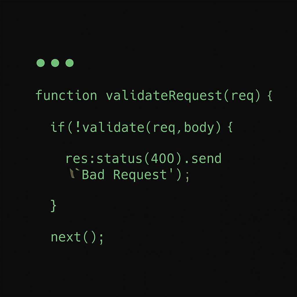 How to Implement API Request Validation Middleware