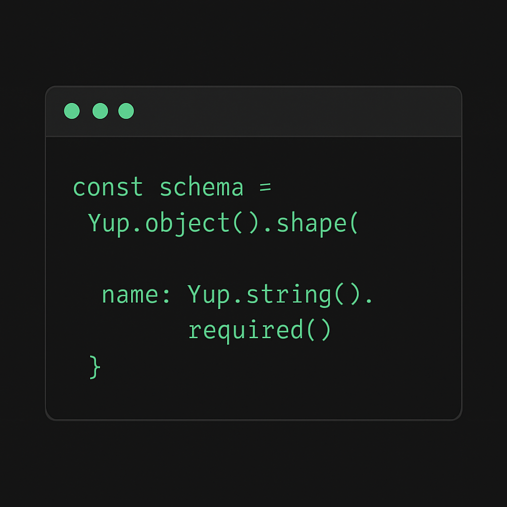 How to Implement Data Validation with Yup