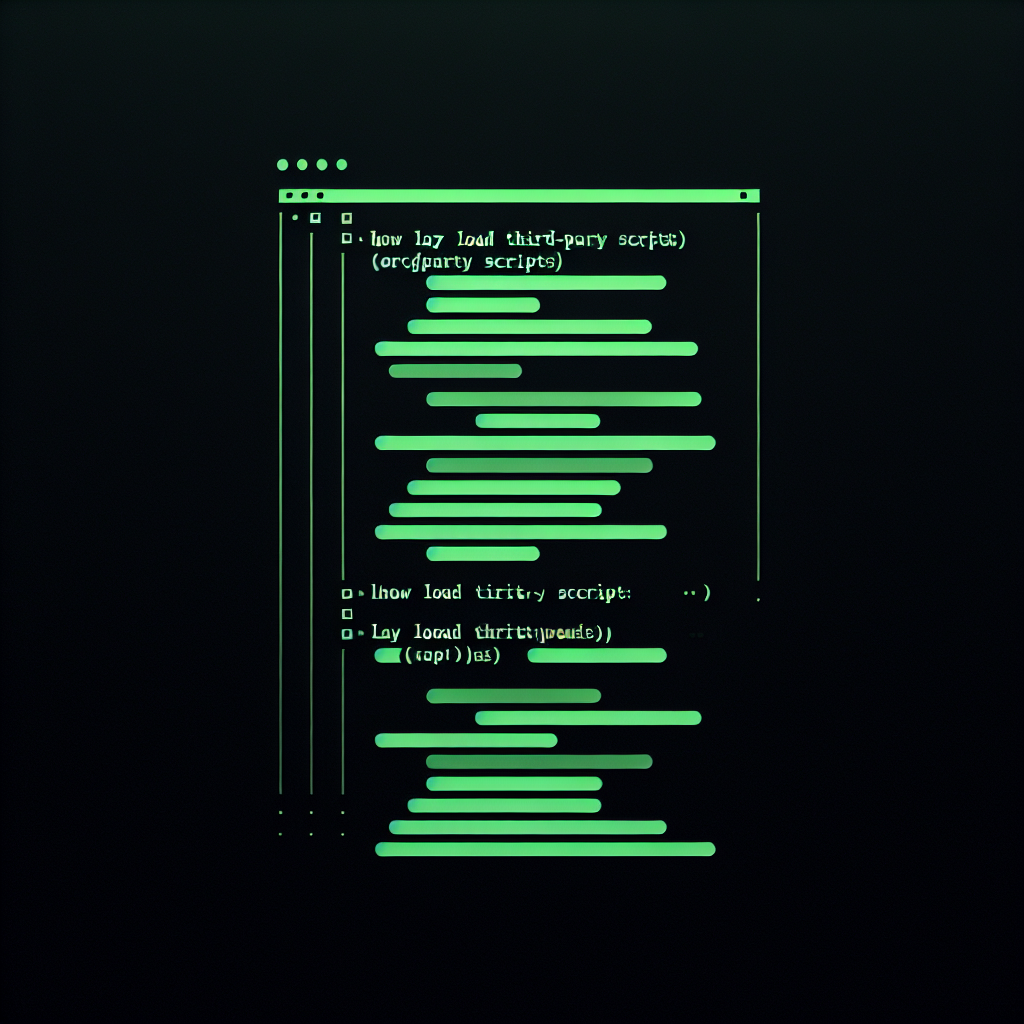 How to Lazy Load Third-Party Scripts