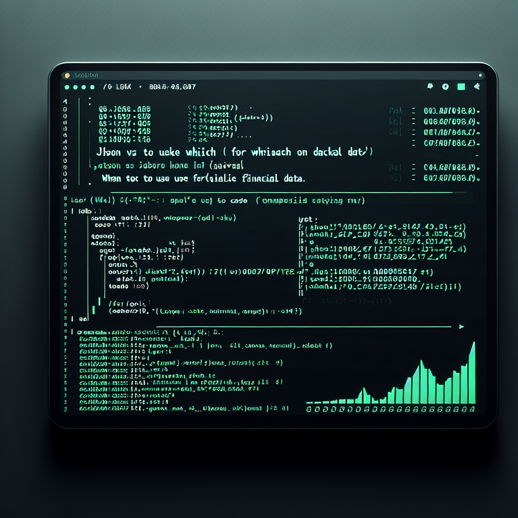 JSON vs. CSV: When to Use Which for Financial Data