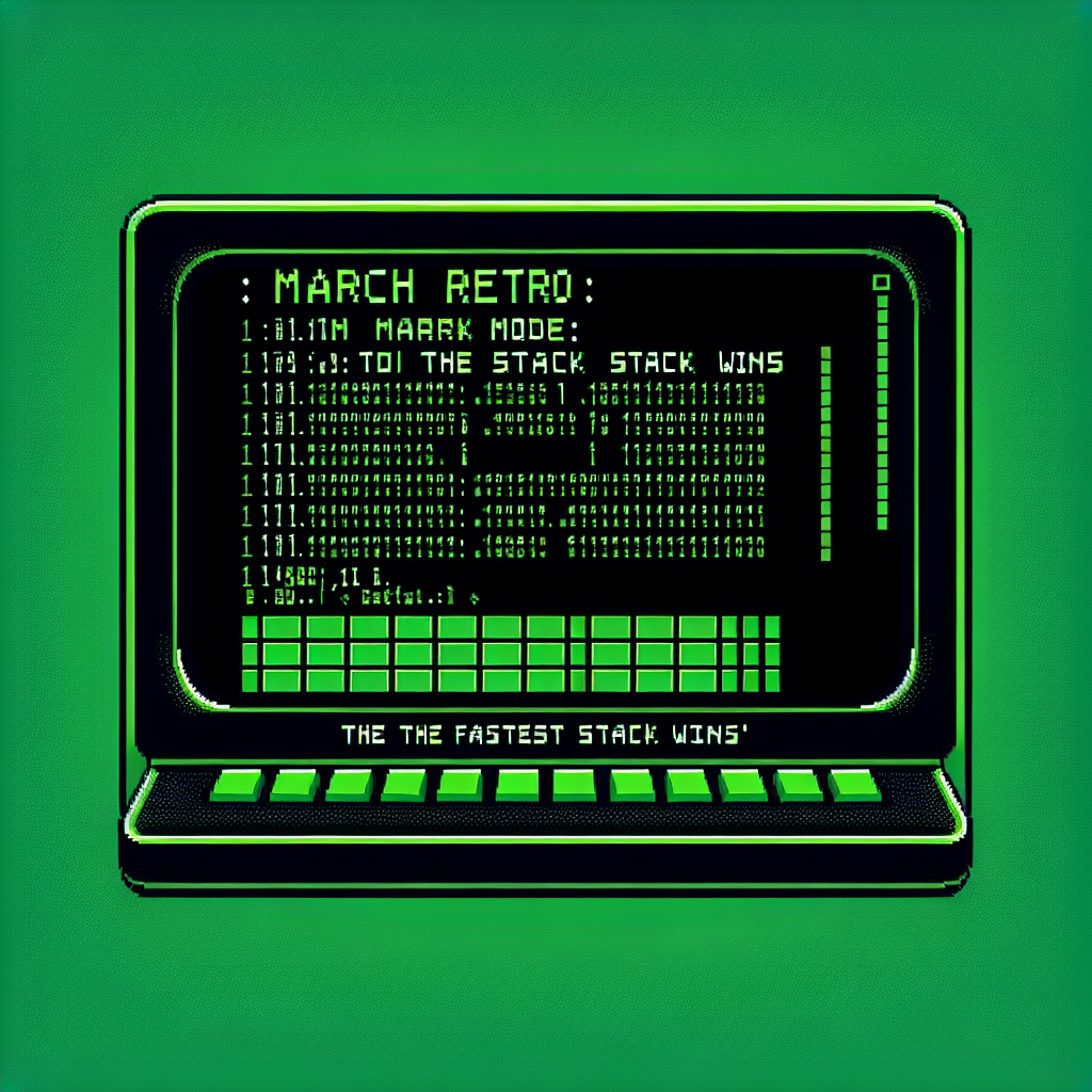 March Retro: The Fastest Stack Wins