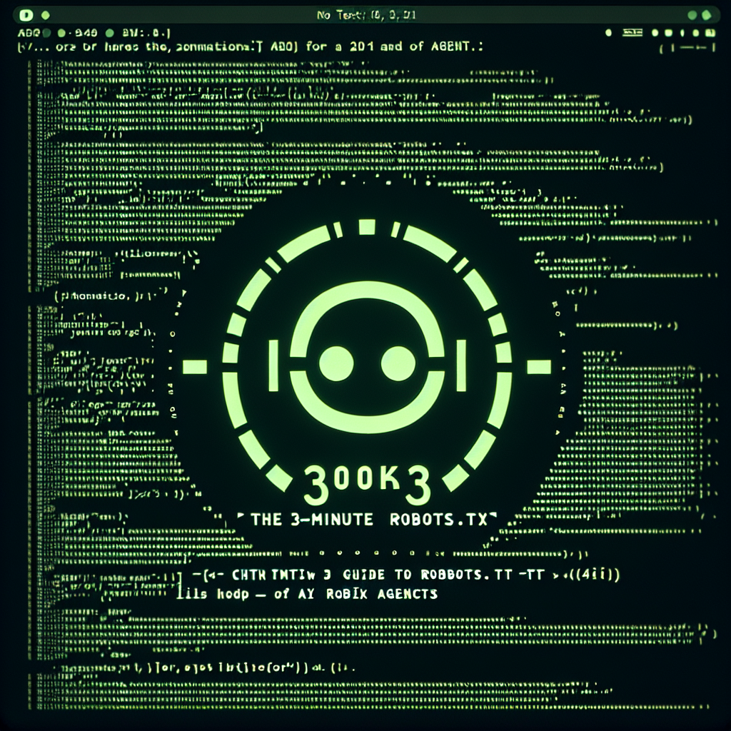 The 3-Minute Guide to robots.txt for AI Agents