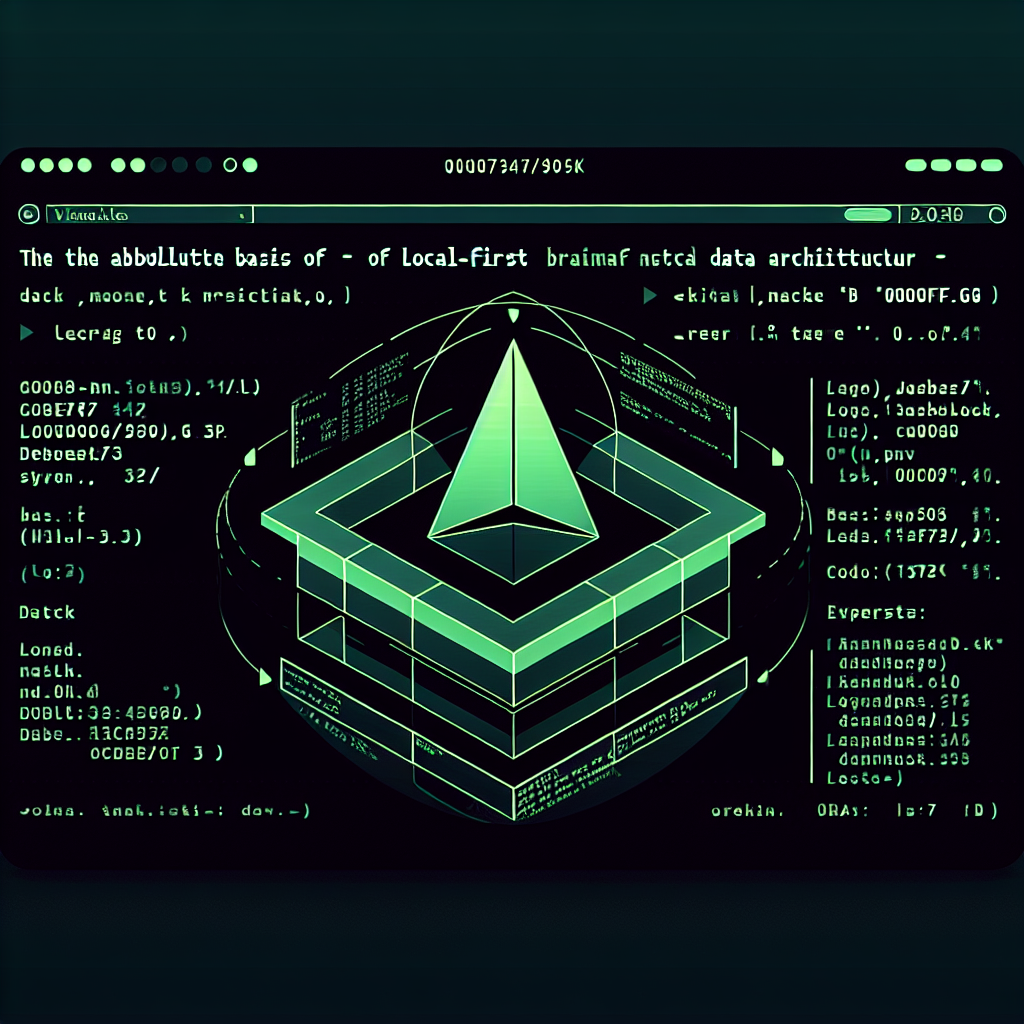 The Absolute Basics of Local-First Data Architecture